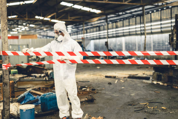 Professional Biohazard technician working in Grapevine, TX